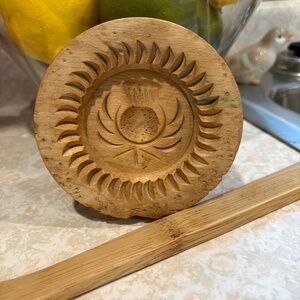 Vintage Wooden Scottish Shortbread Mold